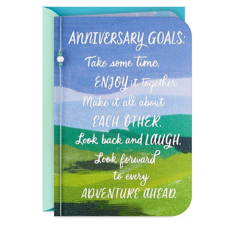 hallmark Goals for the Day Anniversary Card for Couple