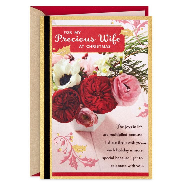 hallmark God Blessed Me With You Religious Christmas Card for Wife