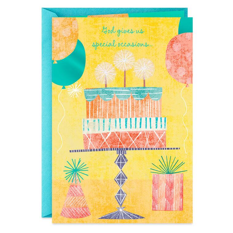 hallmark God Gives Us Special People Like You Religious Birthday Card