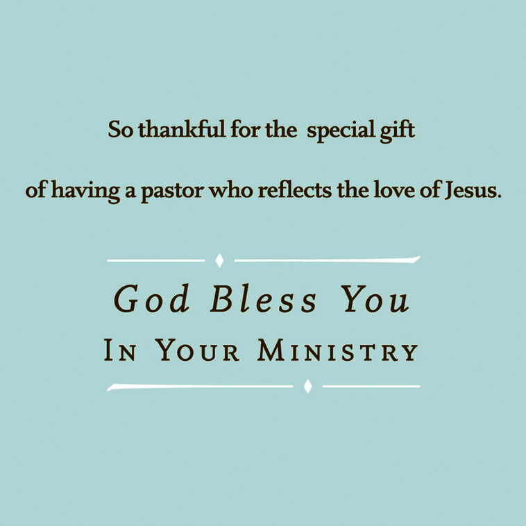 Hallmark God Has Blessed You Religious Clergy Appreciation Card For Pastor