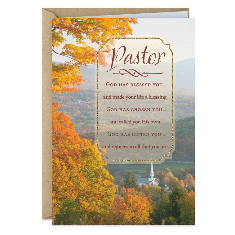 hallmark God Has Blessed You Religious Clergy Appreciation Card for Pastor