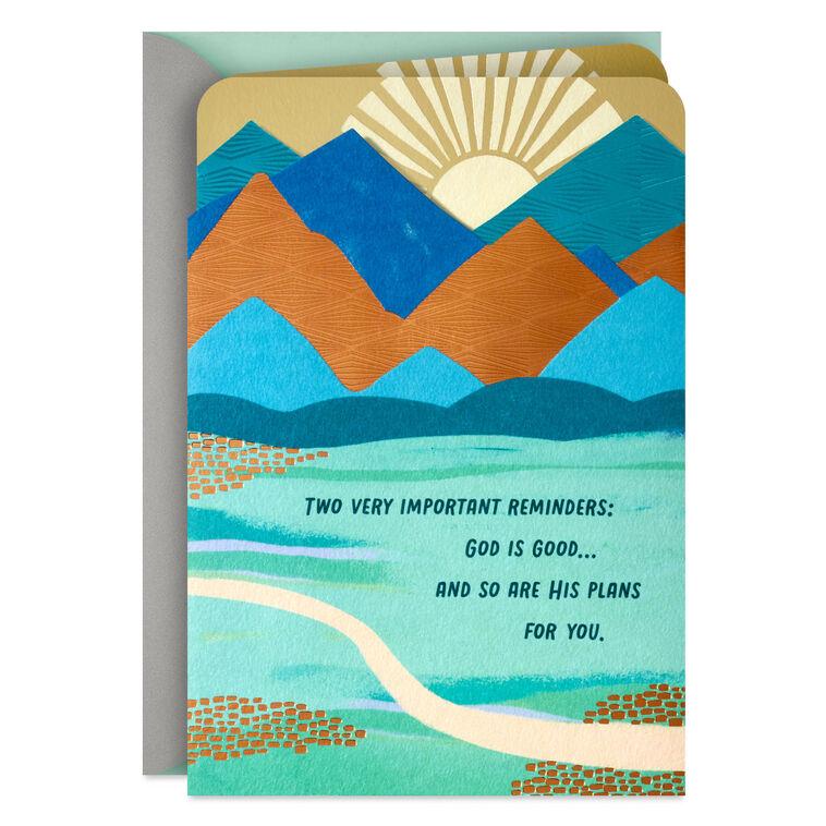 hallmark God Has Good Plans for You Religious Encouragement Card