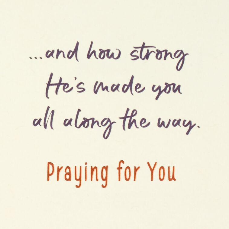 Hallmark God Has Made You Strong Religious Encouragement Card