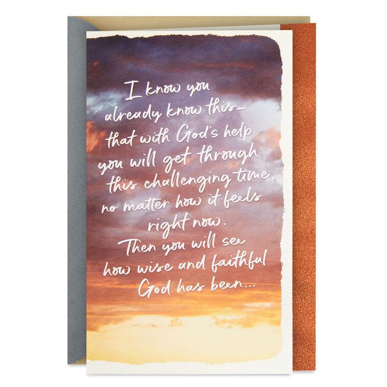 hallmark God Has Made You Strong Religious Encouragement Card