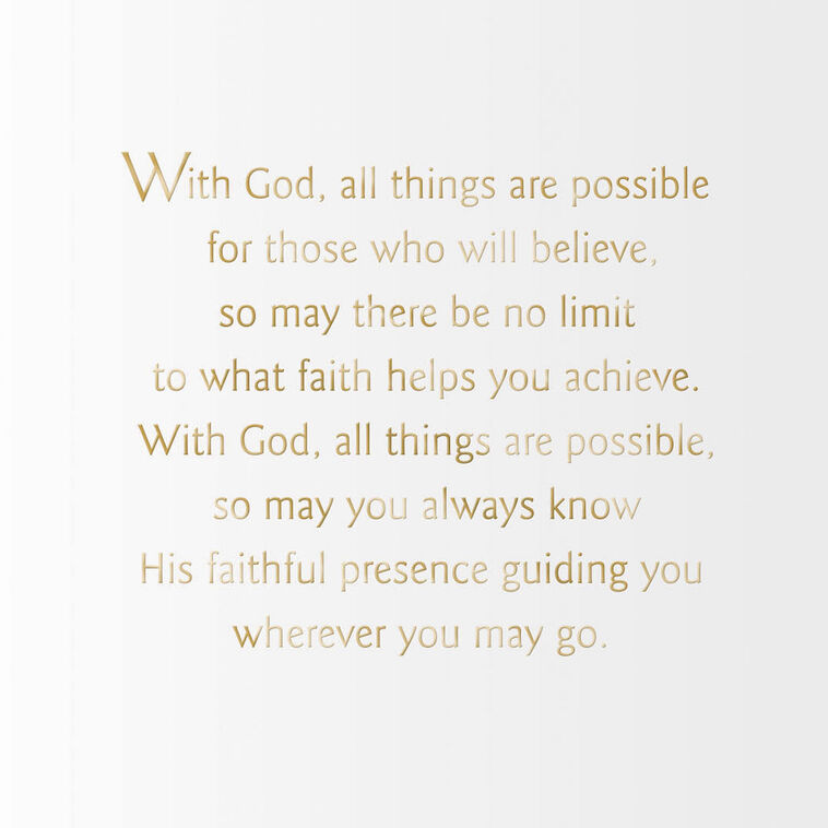 Hallmark God Is With You Ordination Congratulations Card