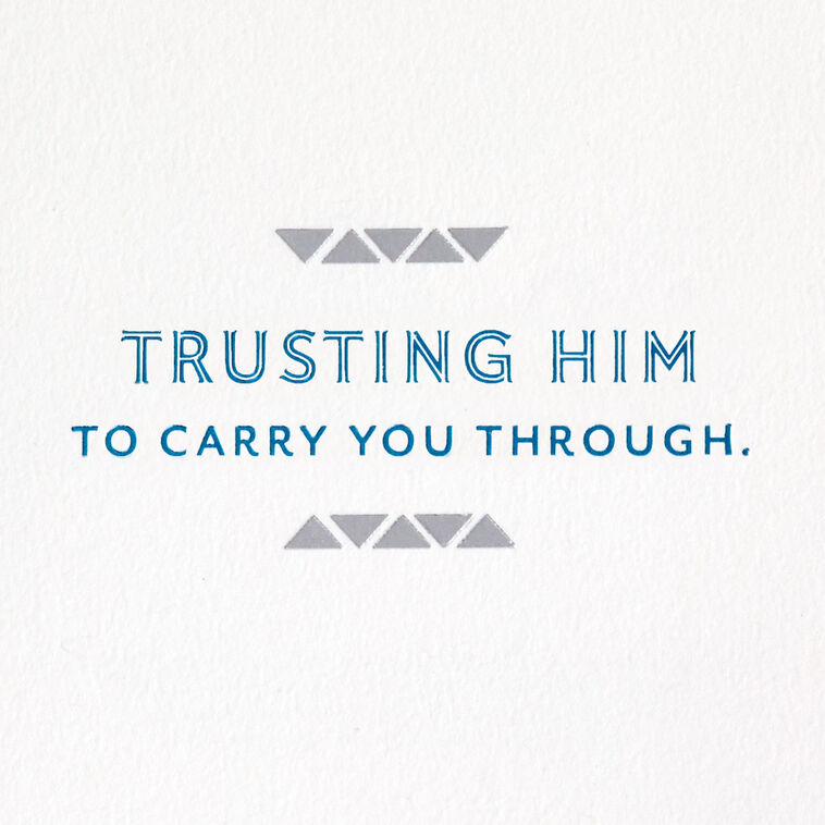 Hallmark God Is Your Strength Religious Encouragement Card