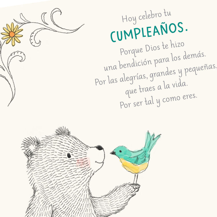 Hallmark God Made You A Blessing Spanish-Language Birthday Card