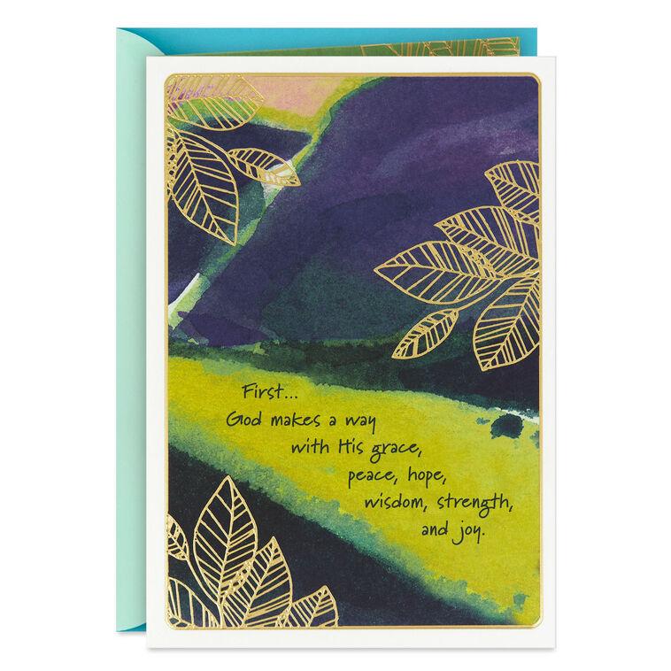 hallmark God Makes a Way Religious Encouragement Card