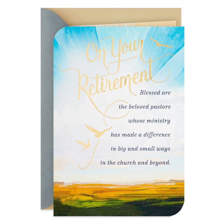 hallmark God's Best to You Religious Retirement Card for Pastor