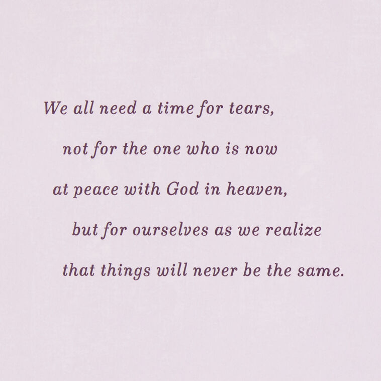 Hallmark God's Everlasting Love Religious Sympathy Card