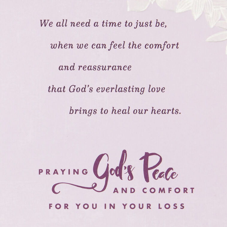 Hallmark God's Everlasting Love Religious Sympathy Card