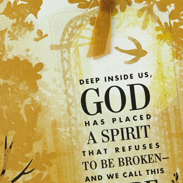 Hallmark God's Got You Religious Encouragement Card With Bookmark