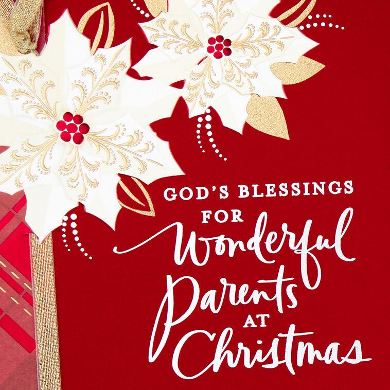 Hallmark God's Many Gifts Religious Christmas Card For Parents