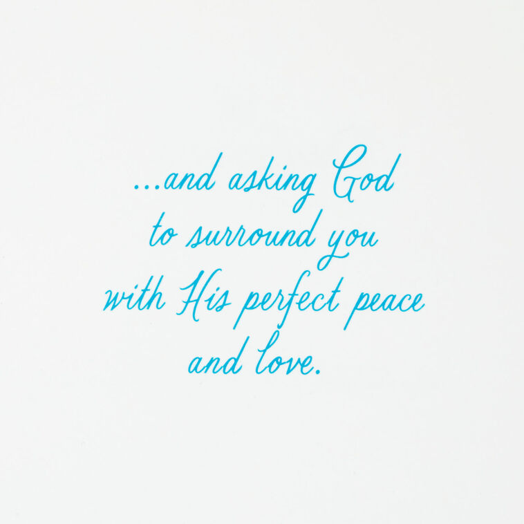 Hallmark God's Peace And Love For You Religious Sympathy Card