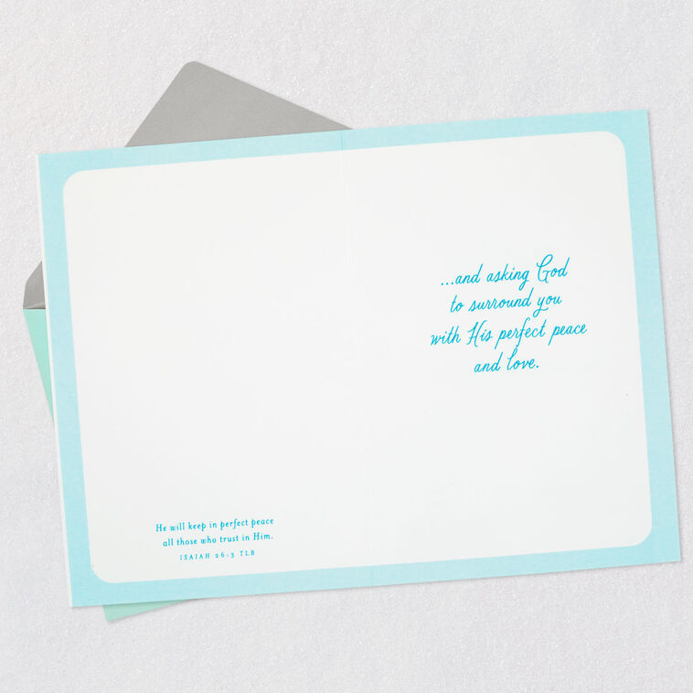 Hallmark God's Peace And Love For You Religious Sympathy Card