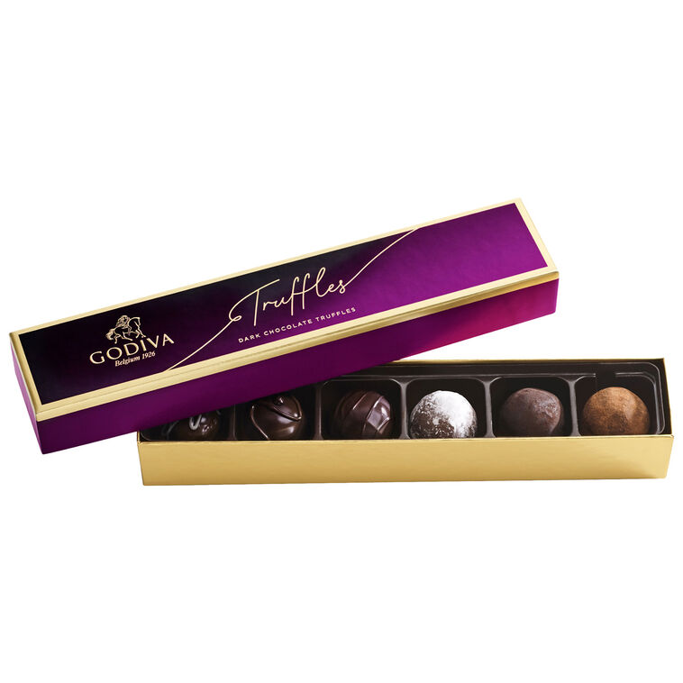 hallmark Godiva Assorted Dark Chocolate Truffle Flight 6 Pieces