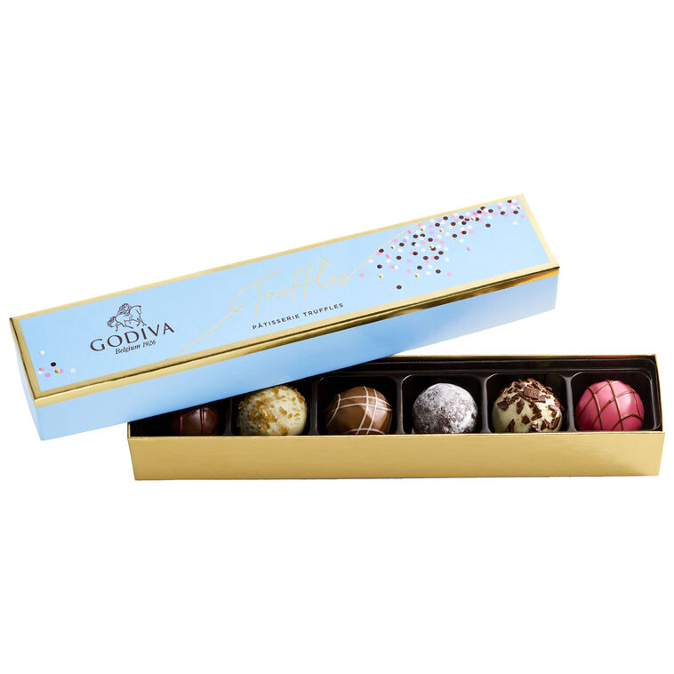 hallmark Godiva Assorted Pâtisserie Dessert Truffle Flight 6 Pieces