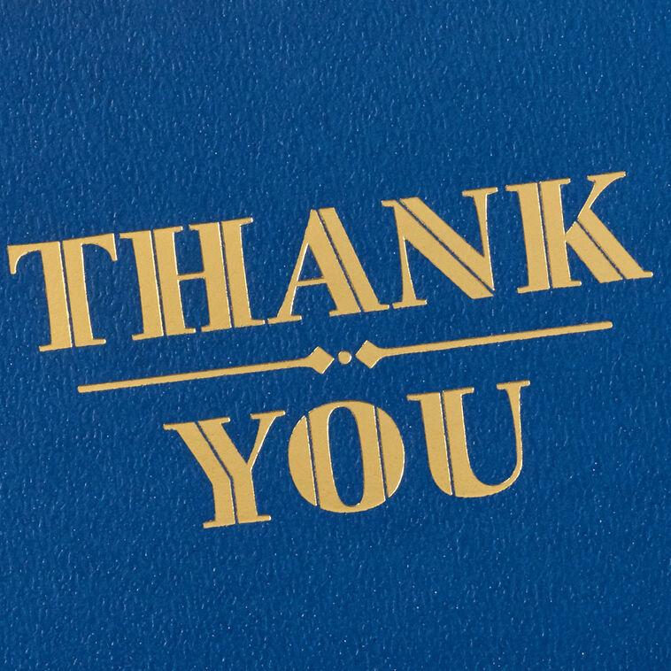 Hallmark Gold On Navy Blank Thank You Notes Pack Of 10