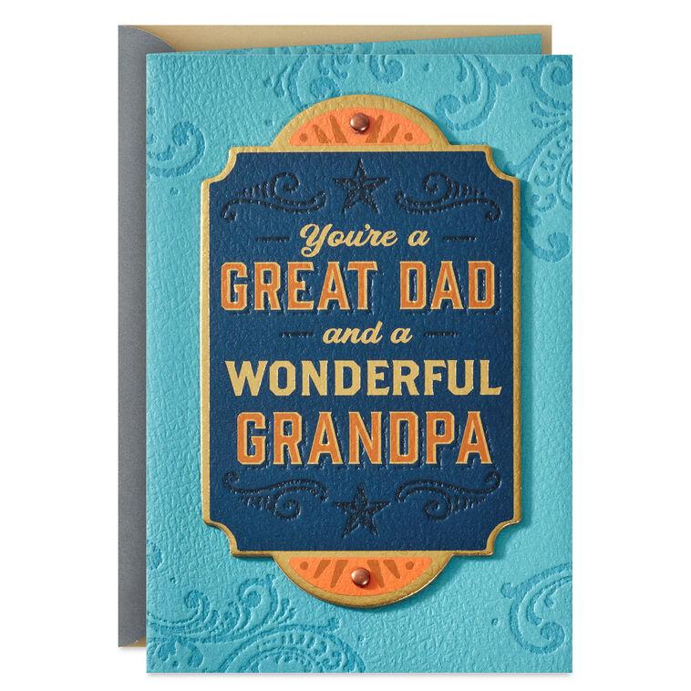 hallmark Good Men Great Dads and Cool Grandpas Birthday Card