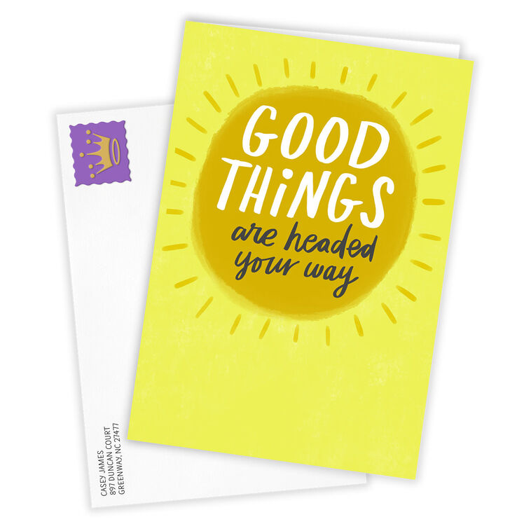 Hallmark Good Things Sunshine Custom Encouragement Card
