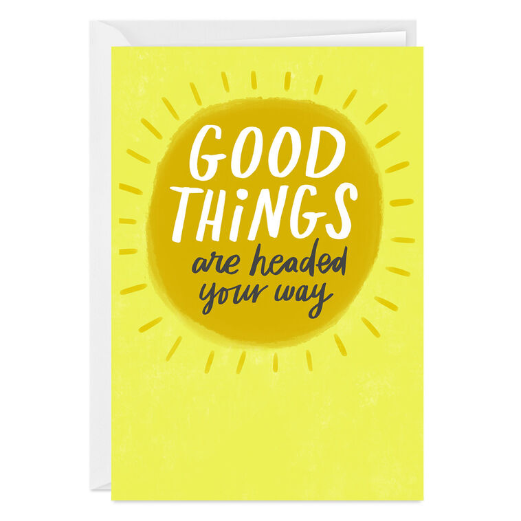 hallmark Good Things Sunshine Custom Encouragement Card
