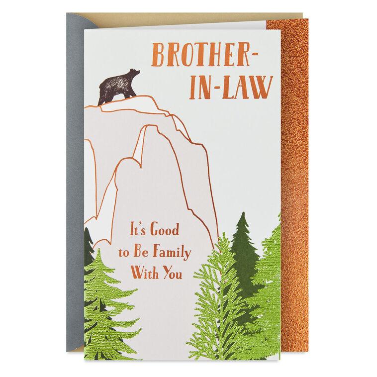 hallmark Good to Be Family Birthday Card for Brother-in-Law