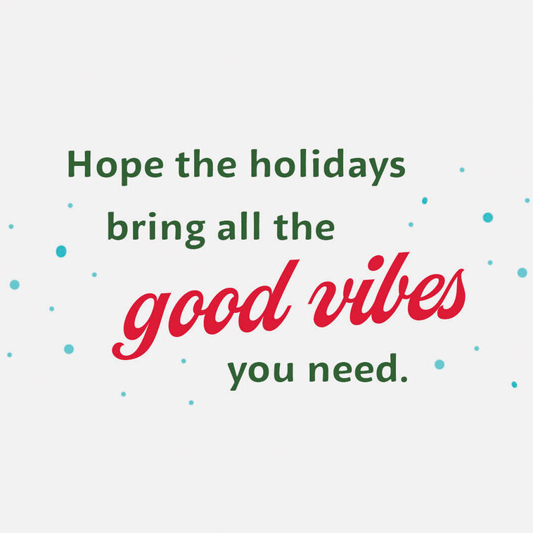 Hallmark Good Vibes Santa On The Beach Christmas Card