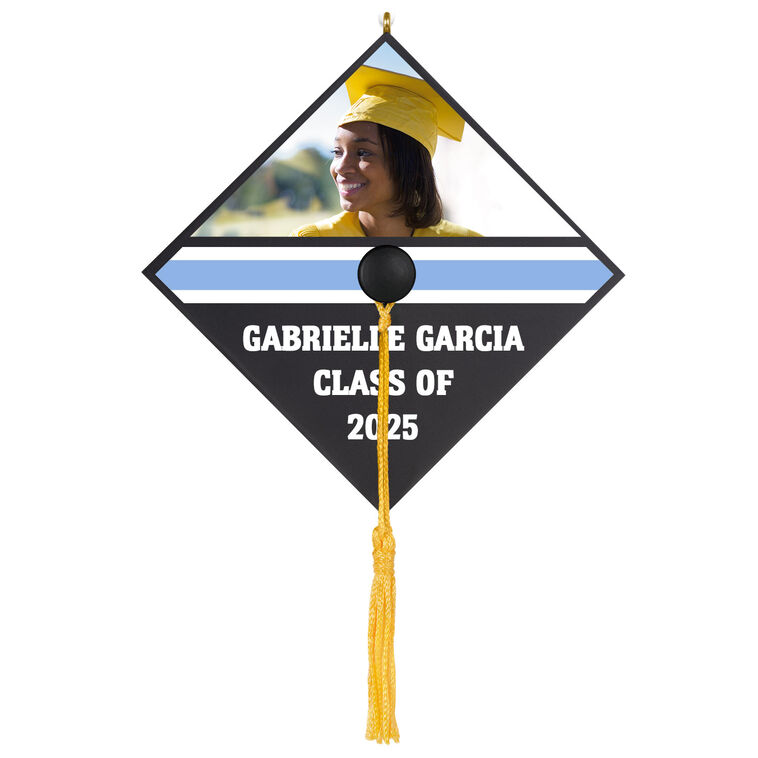 hallmark Graduation Cap Personalized Ornament Custom Photo and Text