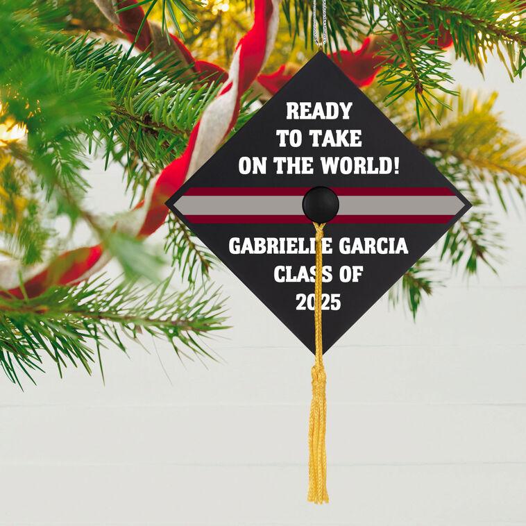 Hallmark Graduation Cap Personalized Ornament Custom Text