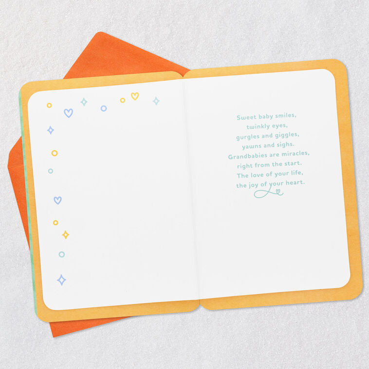 Hallmark Grandbabies Are Miracles New Baby Card For Grandparents