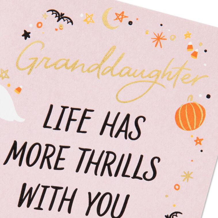 Hallmark Granddaughter Life Has More Thrills With You Halloween Card