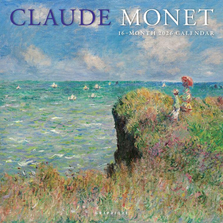 hallmark Graphique 2026 Claude Monet 16-Month Calendar