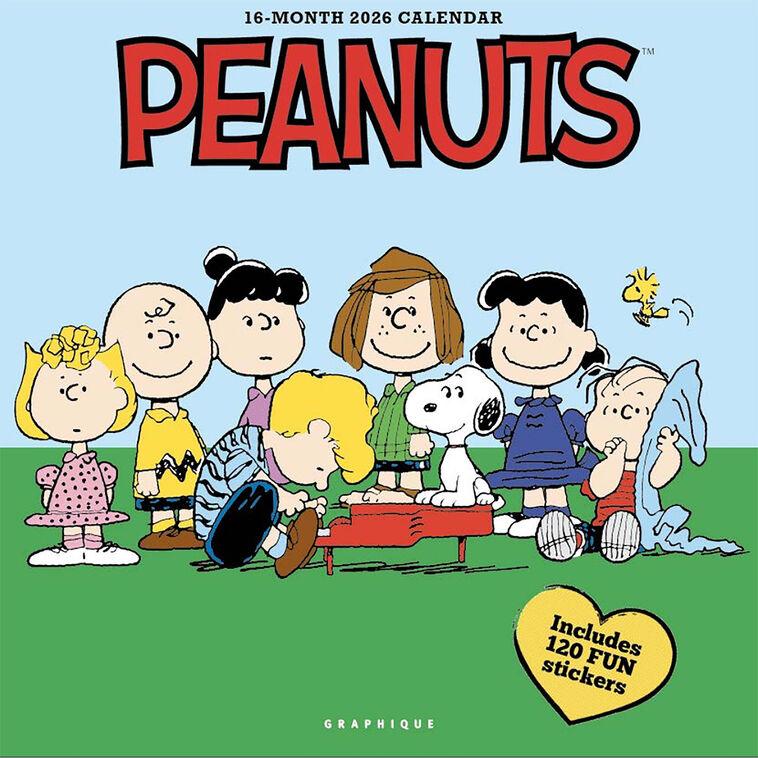 hallmark Graphique 2026 Peanuts Happiness Is 16-Month Calendar
