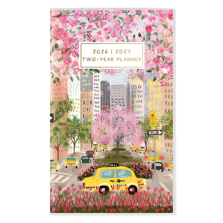 hallmark Graphique Spring City Scene 2026-2027 Pocket Planner
