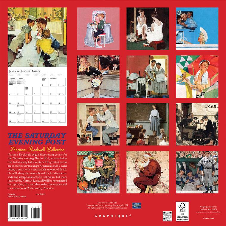 Hallmark Graphique The Saturday Evening Post 16-Month 2026 Calendar