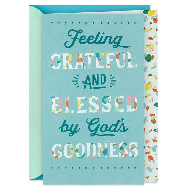 hallmark Grateful and Blessed Religious Thank-You Card