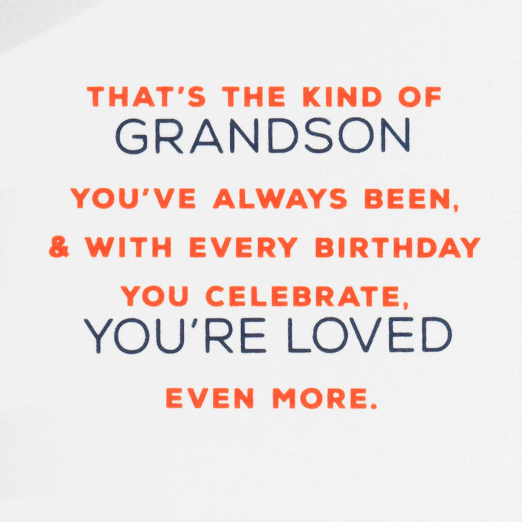 Hallmark Grateful For A Grandson Like You Birthday Card