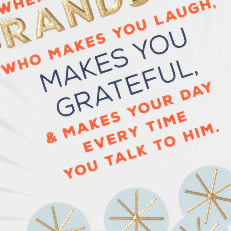Hallmark Grateful For A Grandson Like You Birthday Card