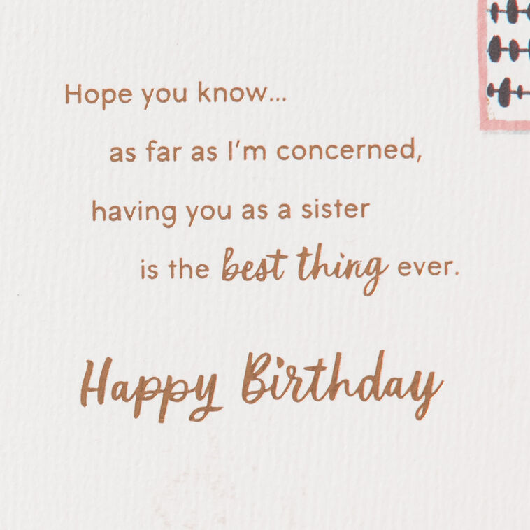 Hallmark Grateful For All The Things Birthday Card For Sister
