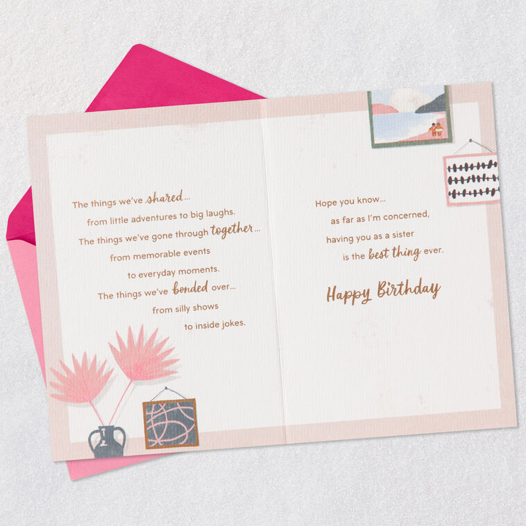 Hallmark Grateful For All The Things Birthday Card For Sister
