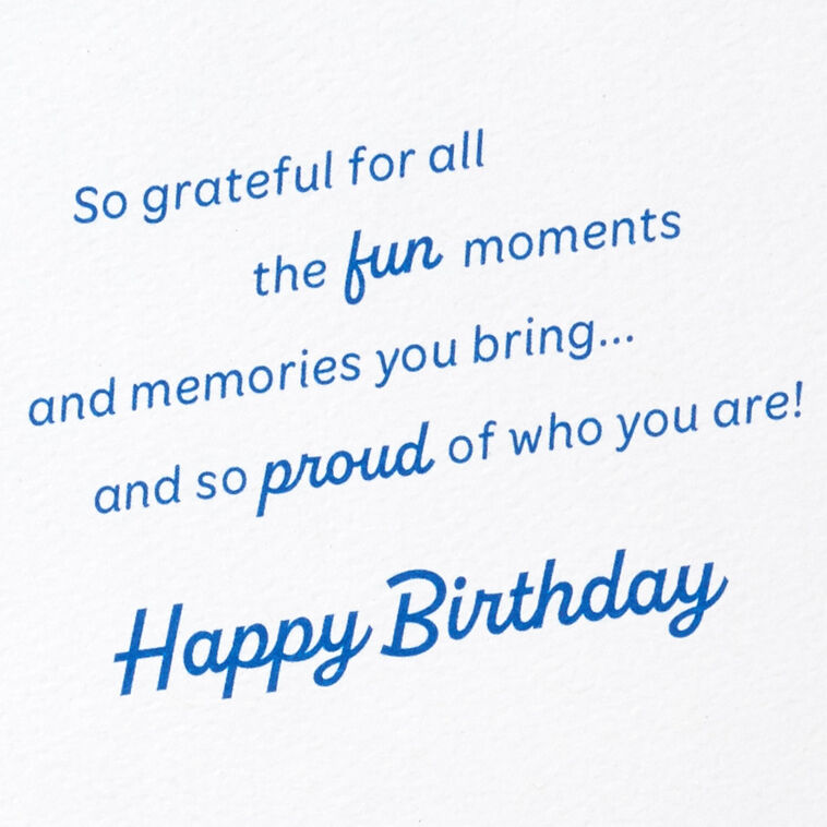 Hallmark Grateful For Fun Moments And Memories Birthday Card For Son