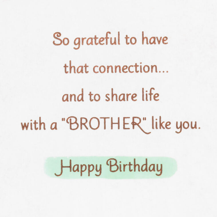 Hallmark Grateful For The Connection Birthday Card For Like A Brother