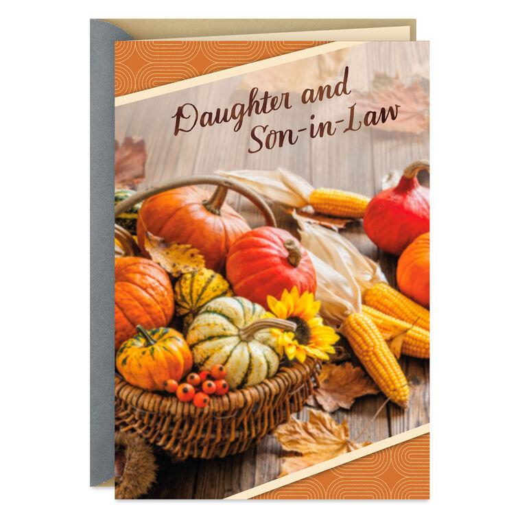 hallmark Grateful for the Two of You Thanksgiving Card for Daughter and Son-in-Law