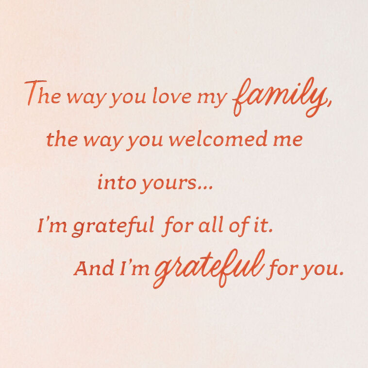 Hallmark Grateful For You Birthday Card For Mother-in-Law