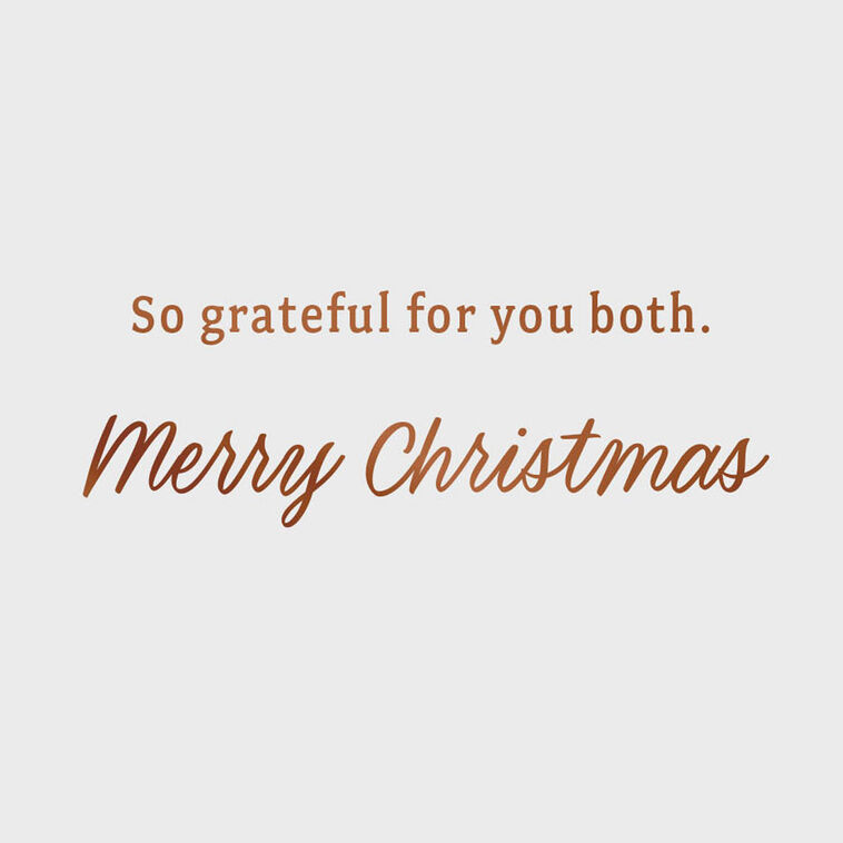Hallmark Grateful For You Both Christmas Card For Nephew And Partner