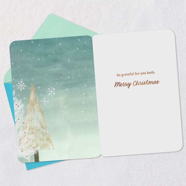 Hallmark Grateful For You Both Christmas Card For Nephew And Partner