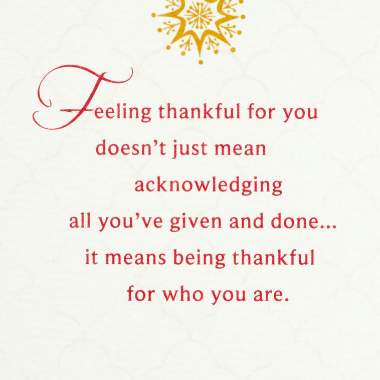 Hallmark Grateful For Your Blessings Christmas Card For Parents