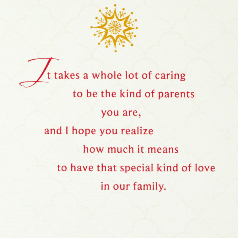 Hallmark Grateful For Your Blessings Christmas Card For Parents