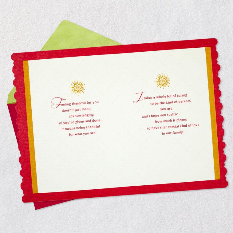 Hallmark Grateful For Your Blessings Christmas Card For Parents