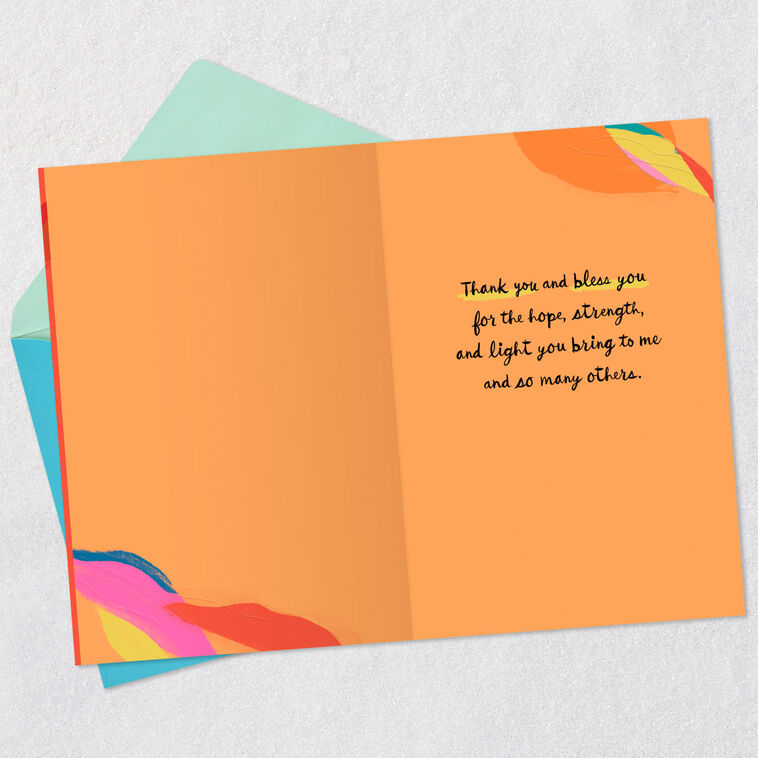 Hallmark Grateful For Your Hope Strength And Light Thank-You Card